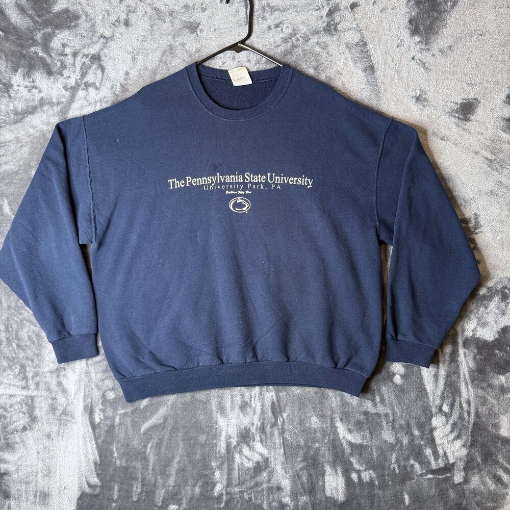 Vintage Y2K NCAA The Pennsylvania State University Long Sleeve Pullover Size XL